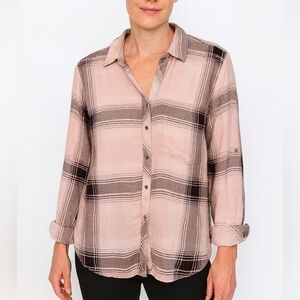 Hester &‎ Orchard Anthropologie Womens Button Front Top Size M Western Rodeo